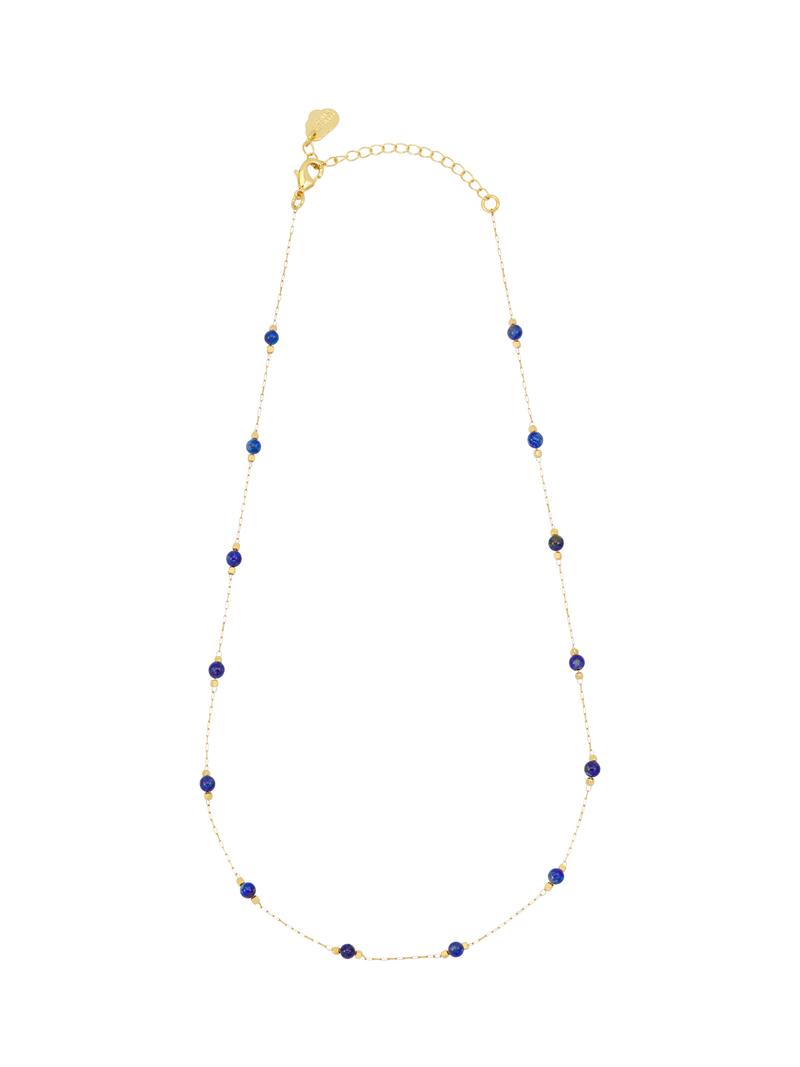 Estella Bartlett necklace lapis lazuli gold tone 40-44cm, imported from the UK