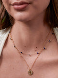 Estella Bartlett necklace lapis lazuli gold tone 40-44cm, imported from the UK