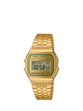 Casio vintage digital watch gold metal strap, UK version