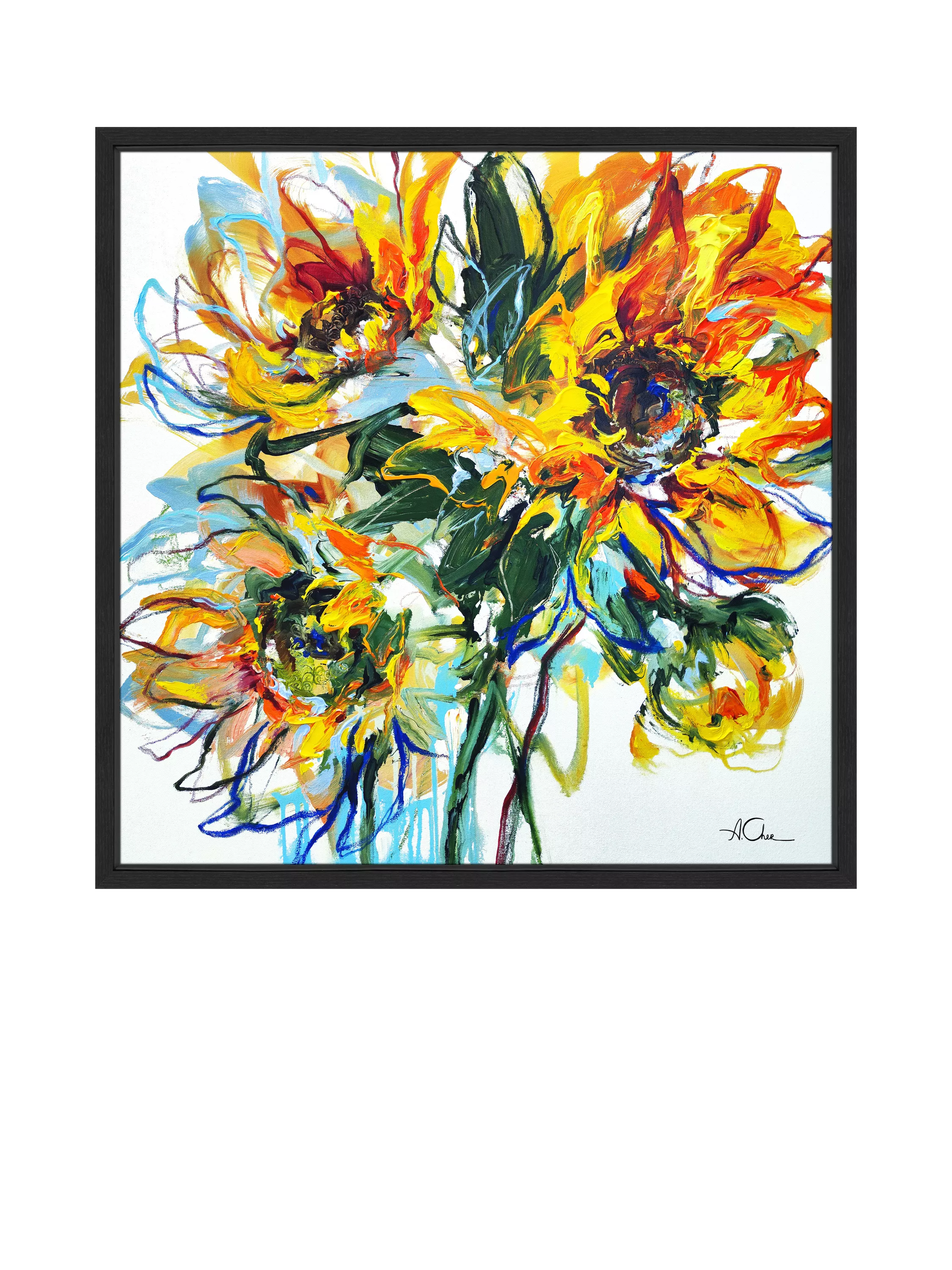 John Lewis Anna Cher Sunlight Dance canvas print 86x86cm - British product