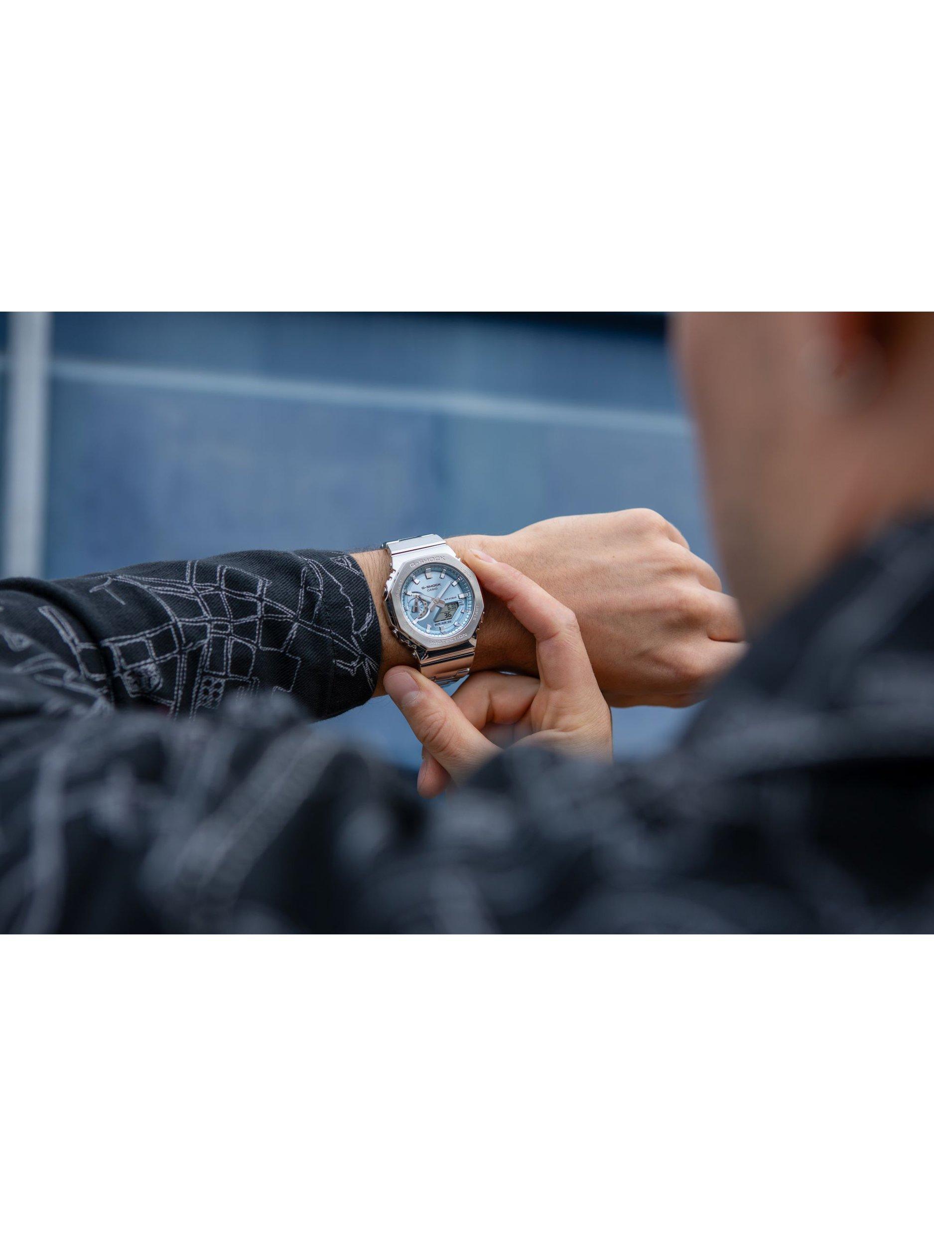 Casio G-SHOCK GM-2110D steel edition watch blue dial (British brand)