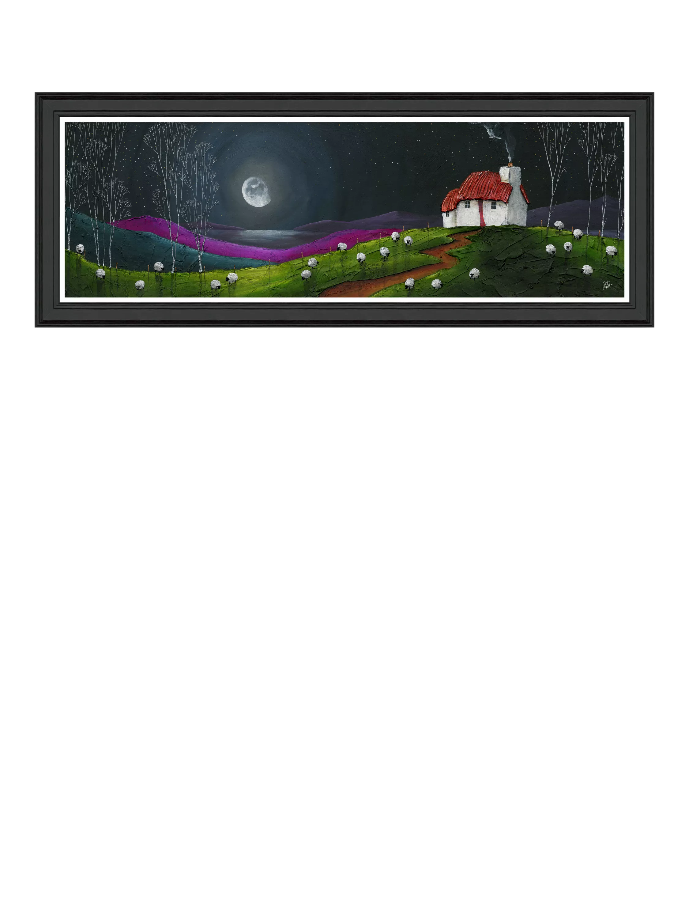 John Lewis framed print Dreaming 49x129cm, UK version