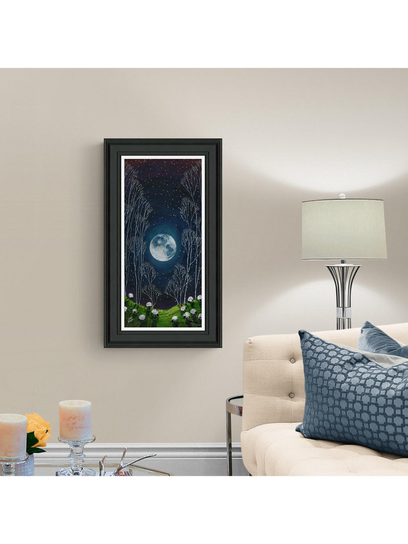 John Lewis framed print 'Full Moon' 69x39cm, imported from the UK