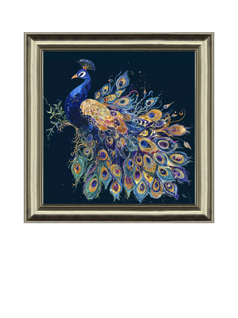 John Lewis peacock framed print 86x86cm - British product