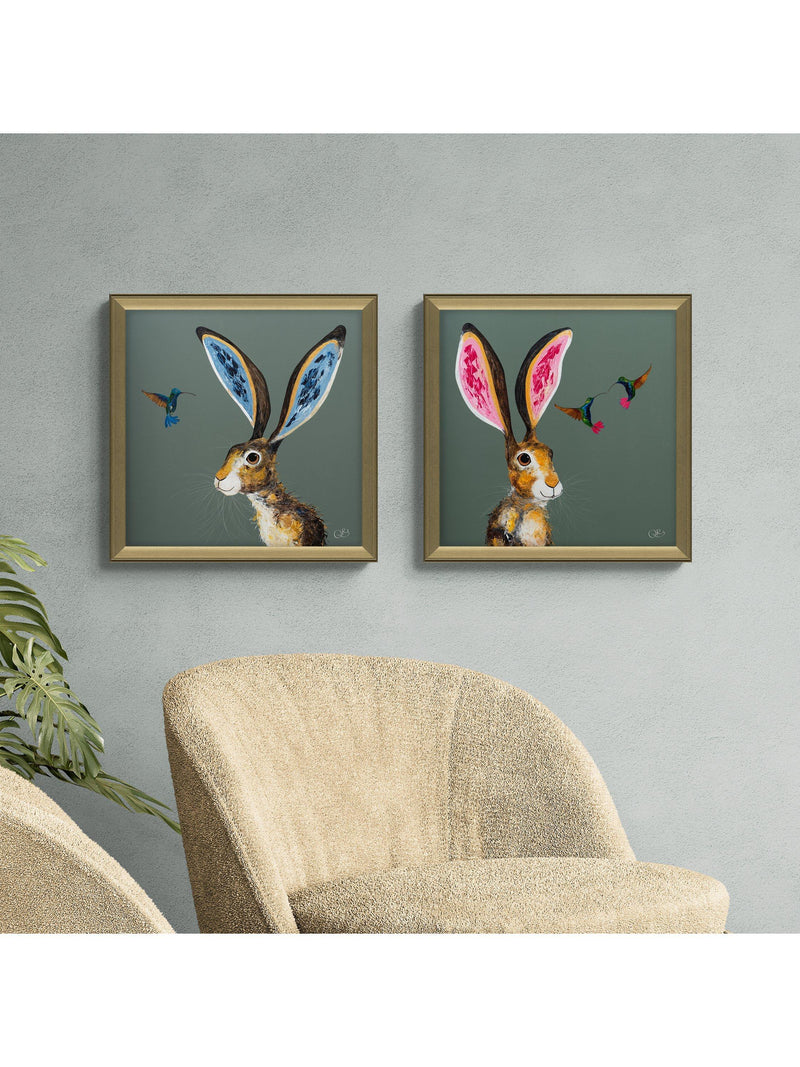 John Lewis Quinn Russell framed prints set of 2 55x55cm, UK version