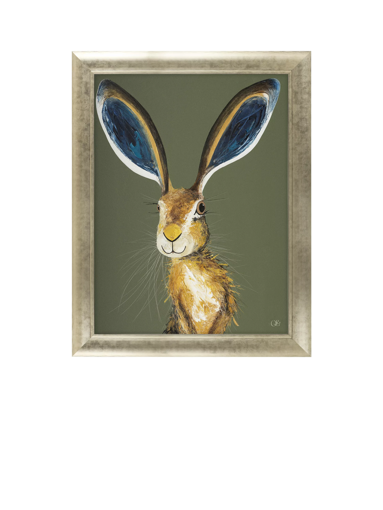 John Lewis Quinn Russell 'Marley' Framed Print, 92 x 72cm, Green/Gold