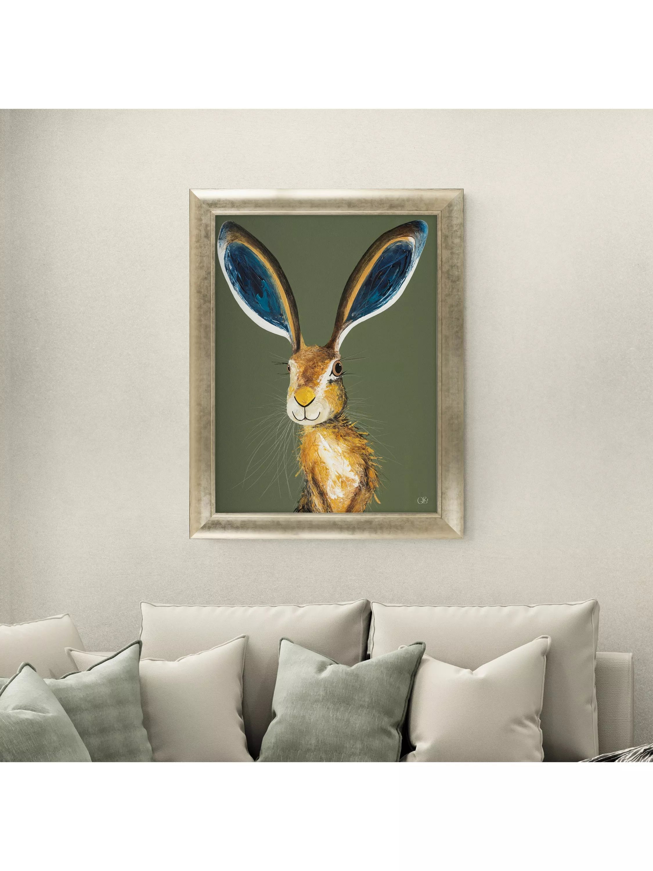John Lewis Marley framed print green gold 92x72cm, UK version