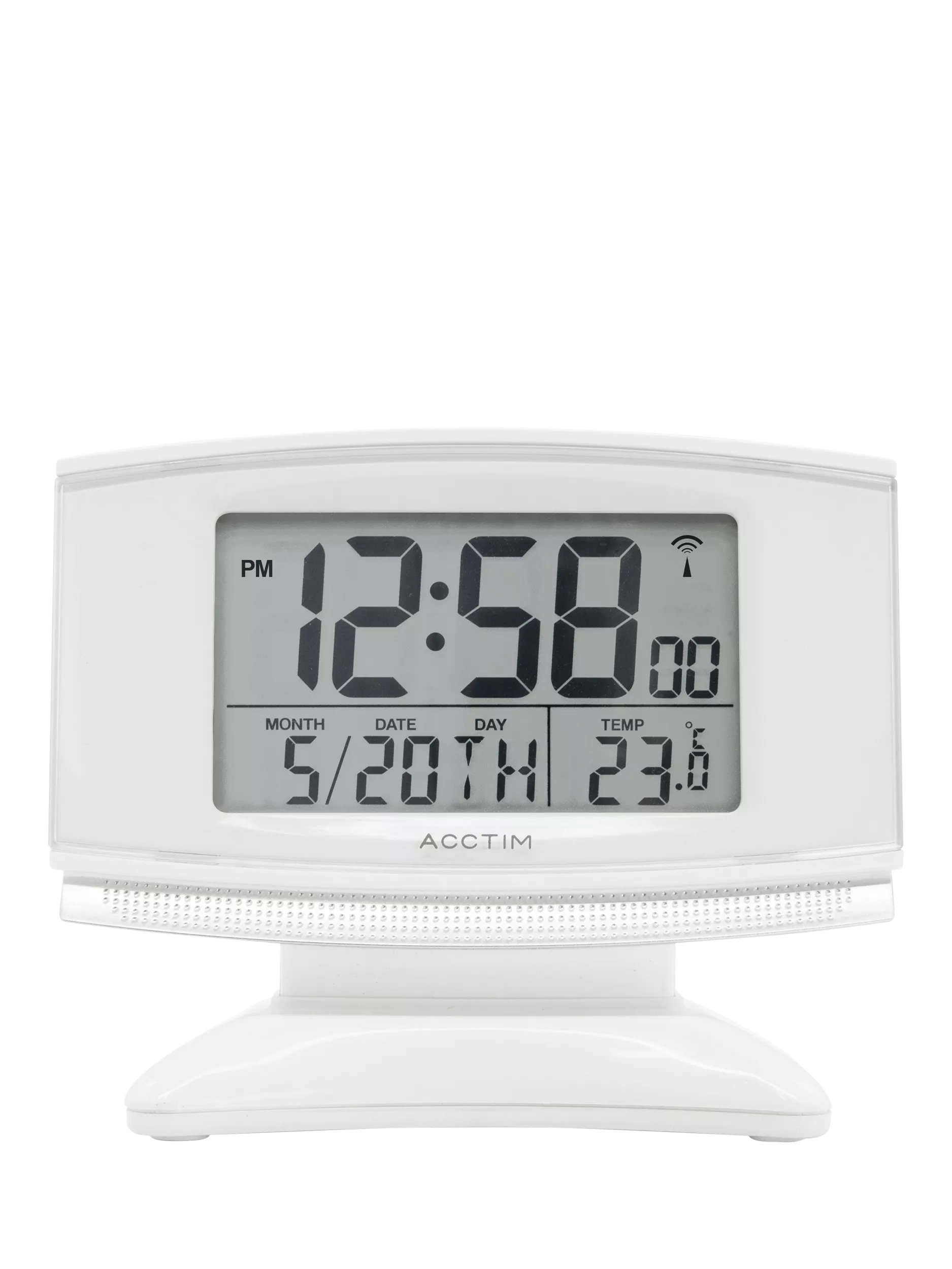 Acctim Integra 2 digital alarm clock white (British brand)