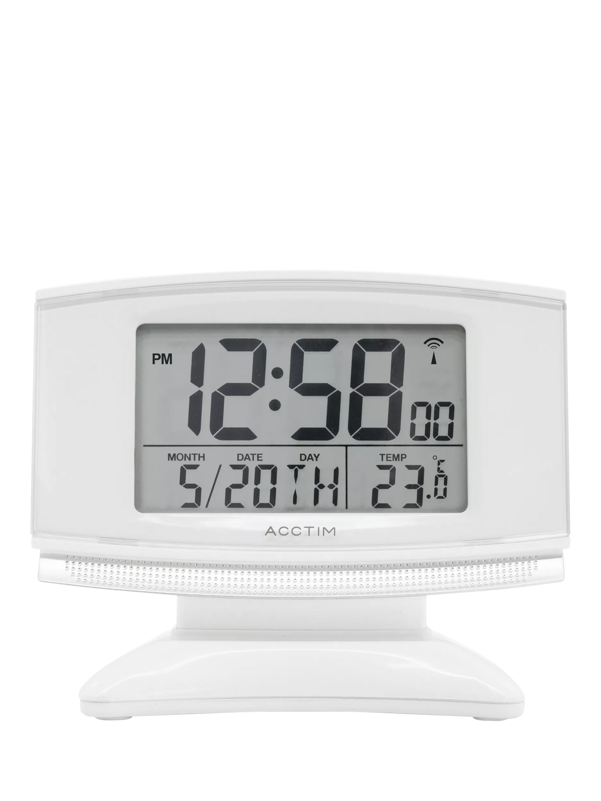 Acctim Integra 2 digital alarm clock white (British brand)
