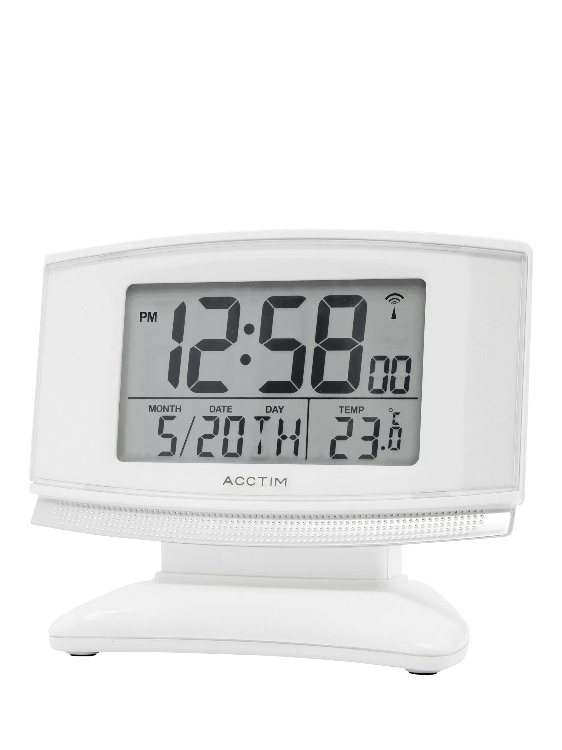 Acctim Integra 2 digital alarm clock white (British brand)