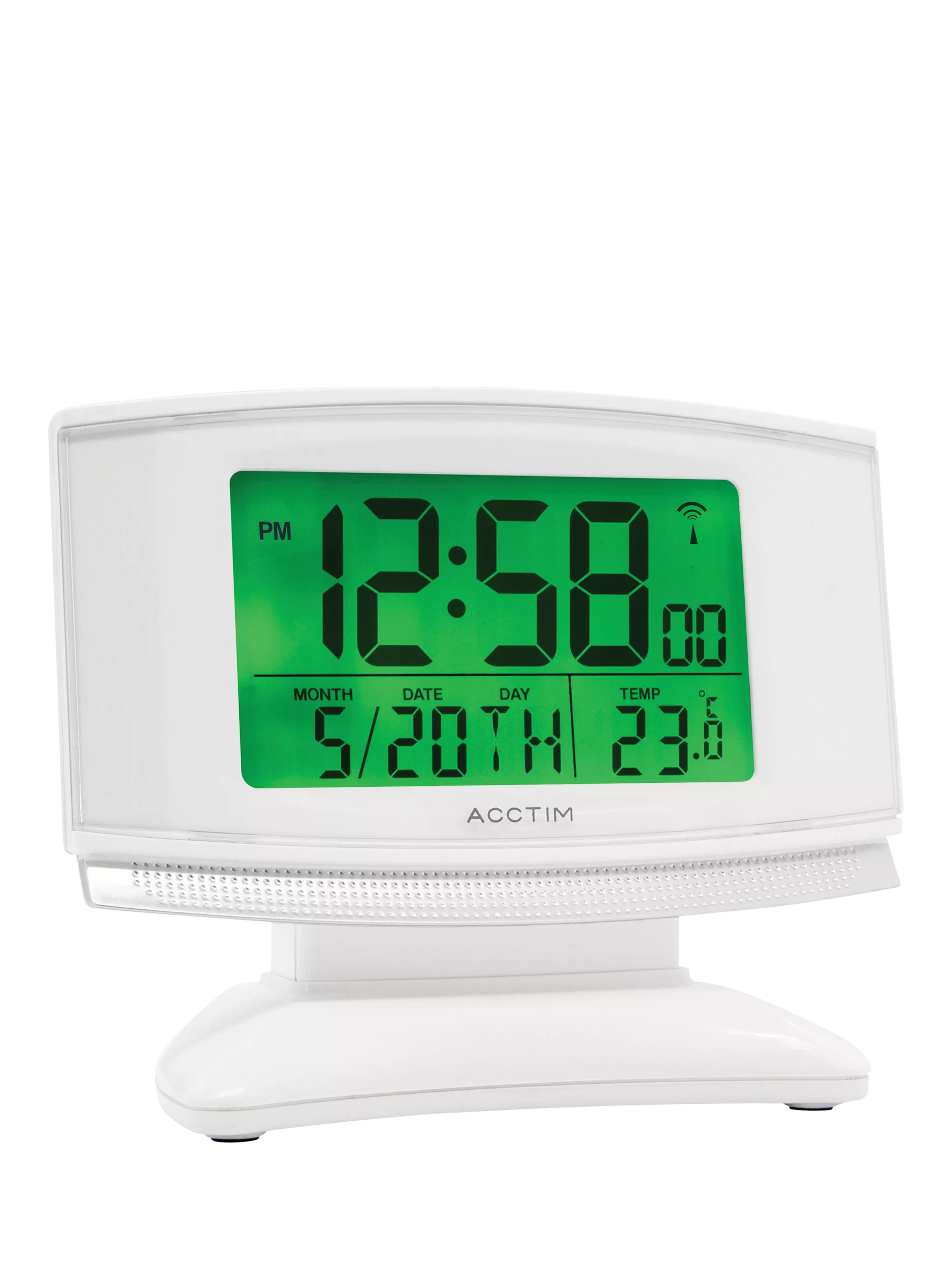 Acctim Integra 2 digital alarm clock white (British brand)