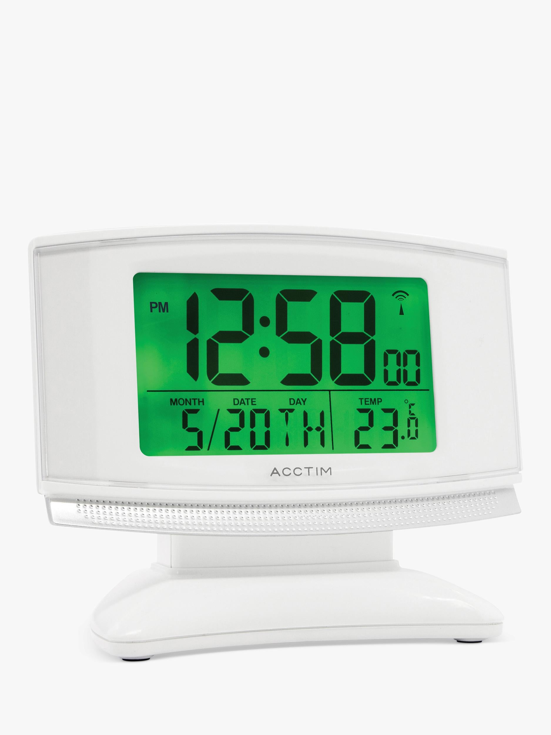 Acctim Integra 2 digital alarm clock white (British brand)