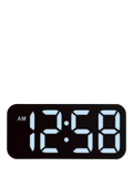 Acctim LED colour changing digital alarm clock black (British brand)