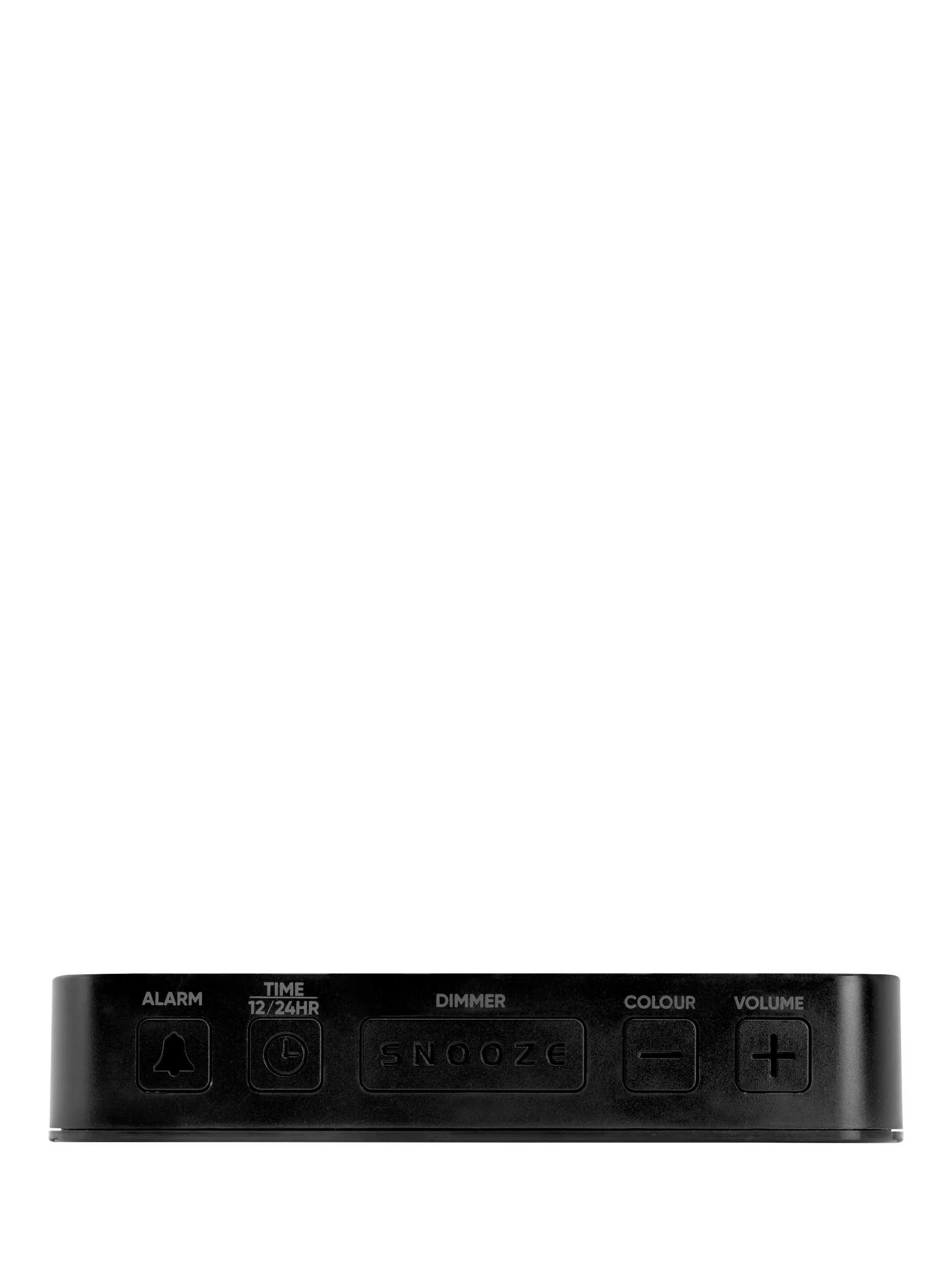 Acctim LED colour changing digital alarm clock black (British brand)