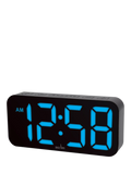 Acctim LED colour changing digital alarm clock black (British brand)