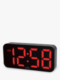 Acctim LED colour changing digital alarm clock black (British brand)