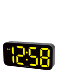 Acctim LED colour changing digital alarm clock black (British brand)