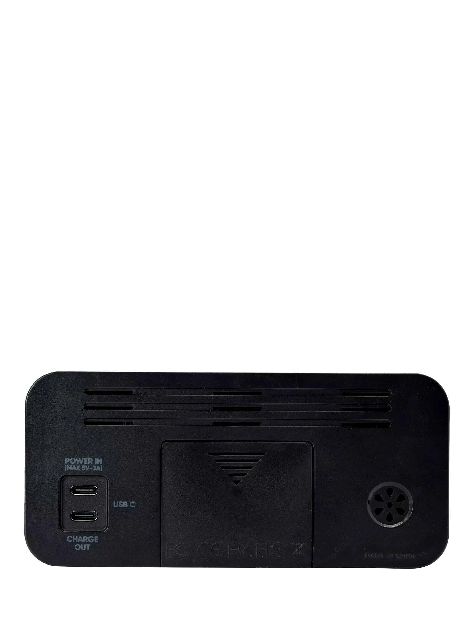 Acctim LED colour changing digital alarm clock black (British brand)