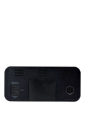 Acctim LED colour changing digital alarm clock black (British brand)