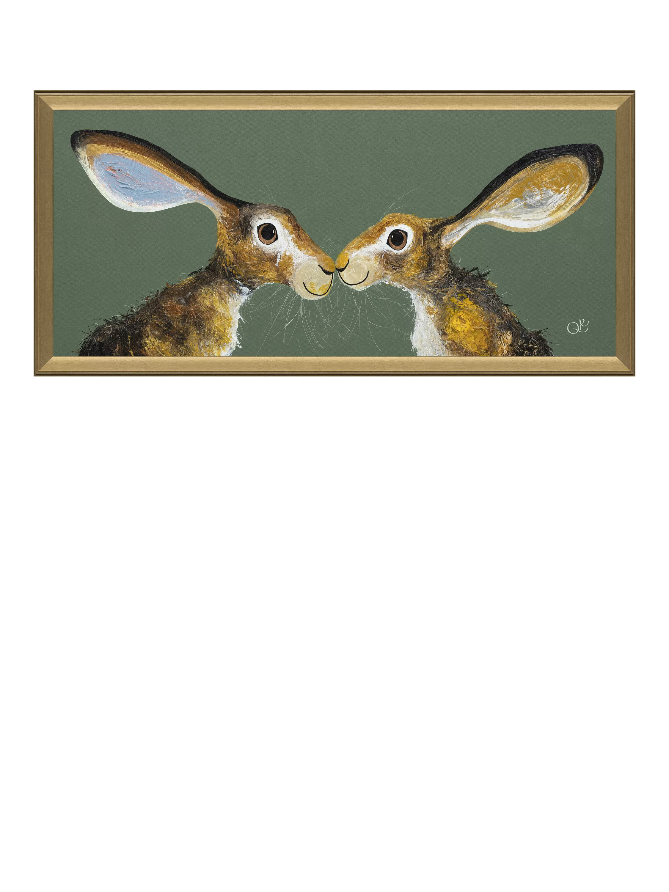 John Lewis Quinn Russell Sweet Kisses framed print 50x105cm (British brand)