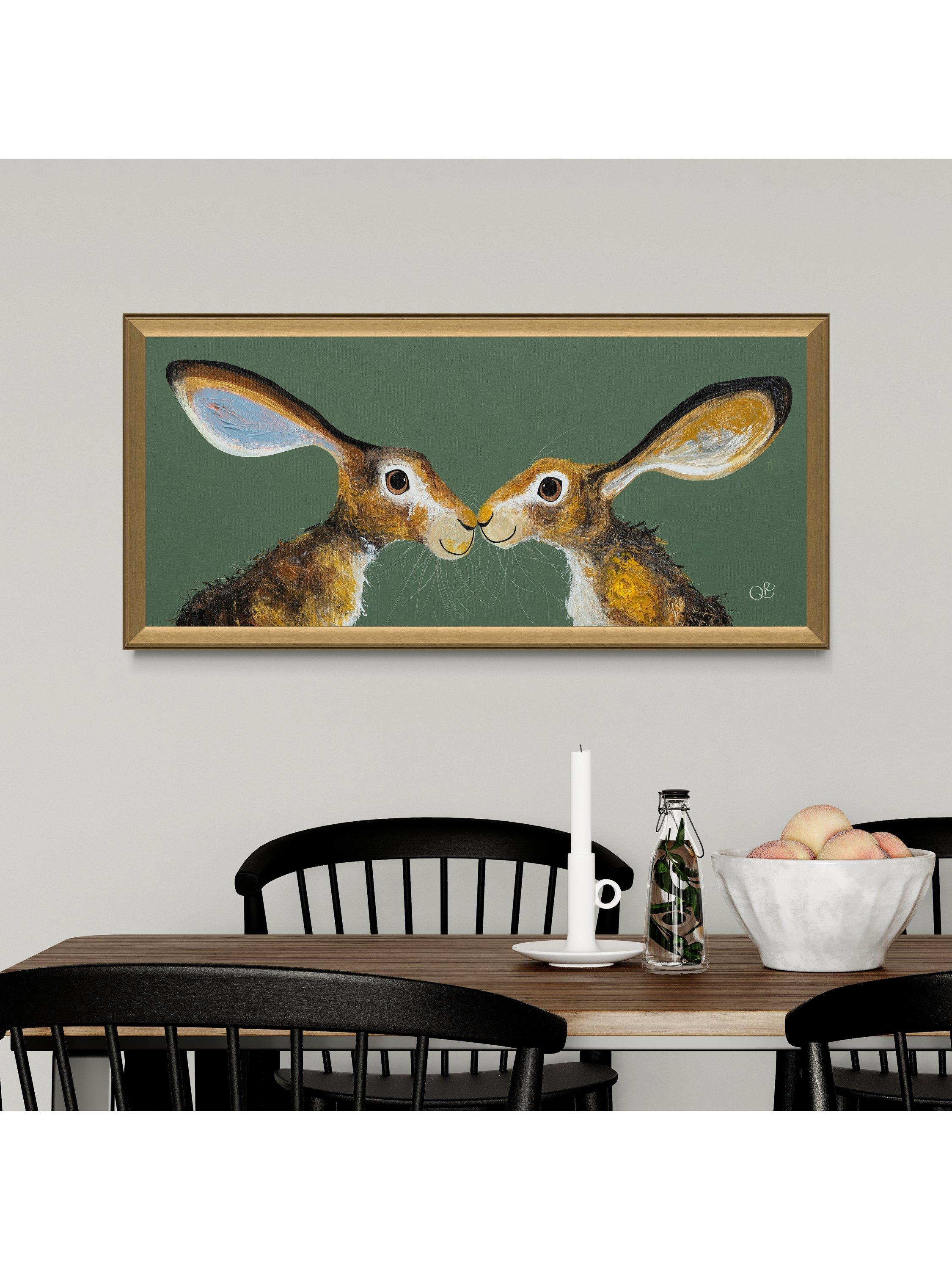 John Lewis Quinn Russell Sweet Kisses framed print 50x105cm (British brand)