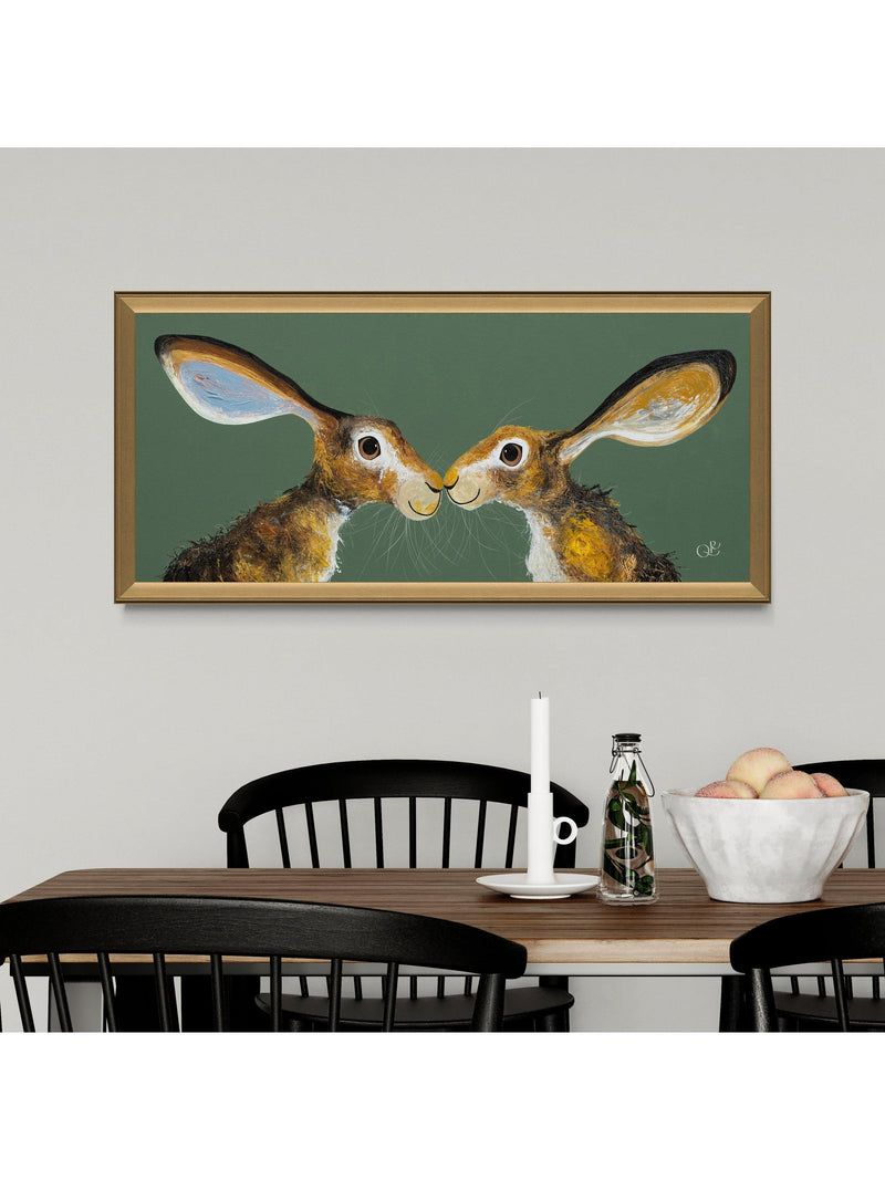 John Lewis Quinn Russell Sweet Kisses framed print 50x105cm (British brand)