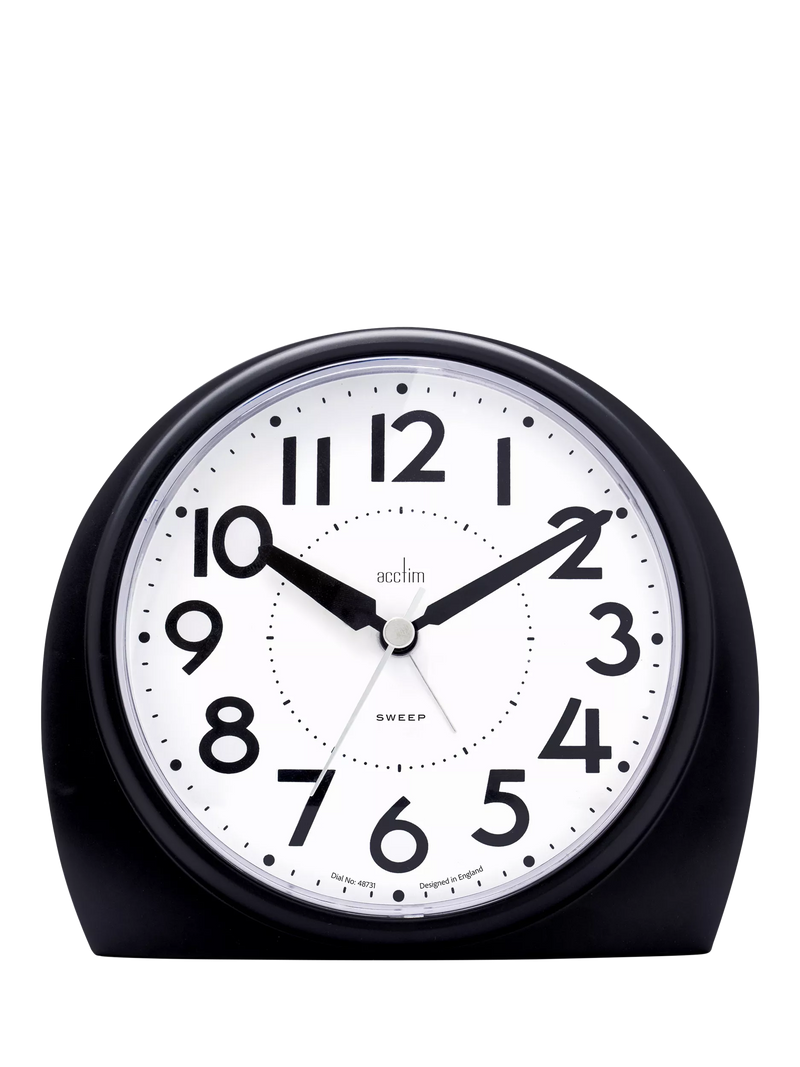 Acctim jumbo alarm clock black - British product