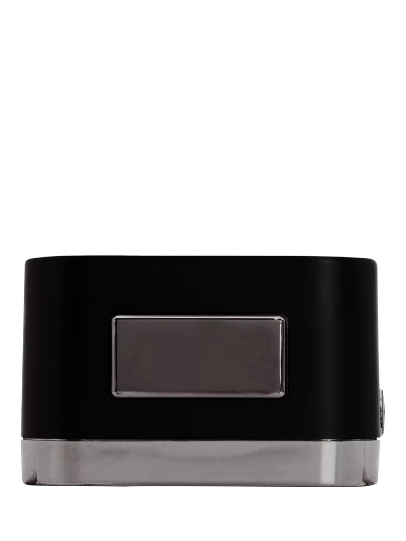 Acctim analogue square alarm clock black with luminous hands (British brand)