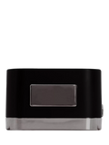 Acctim analogue square alarm clock black with luminous hands (British brand)