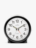 Acctim Emma Silent Sweep Analogue Alarm Clock in black - British product