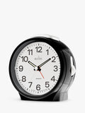 Acctim Emma Silent Sweep Analogue Alarm Clock in black - British product