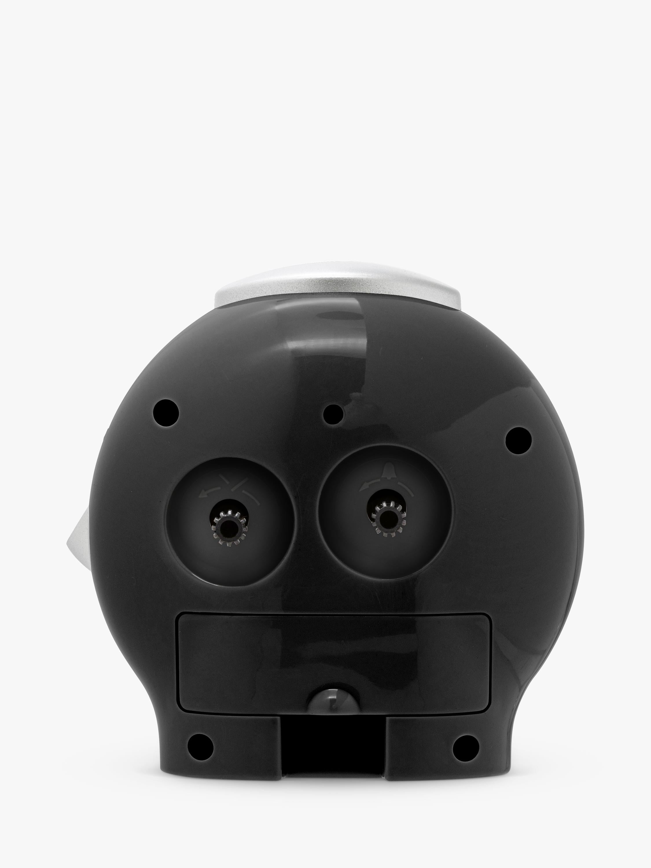 Acctim Emma Silent Sweep Analogue Alarm Clock in black - British product
