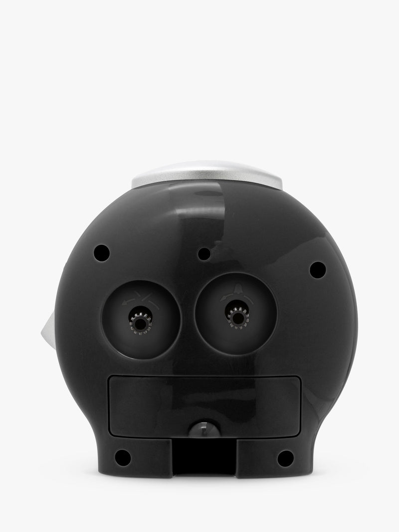 Acctim Emma Silent Sweep Analogue Alarm Clock in black - British product