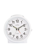 Acctim Emma Silent Sweep Analogue Alarm Clock Black Bedside Clock
