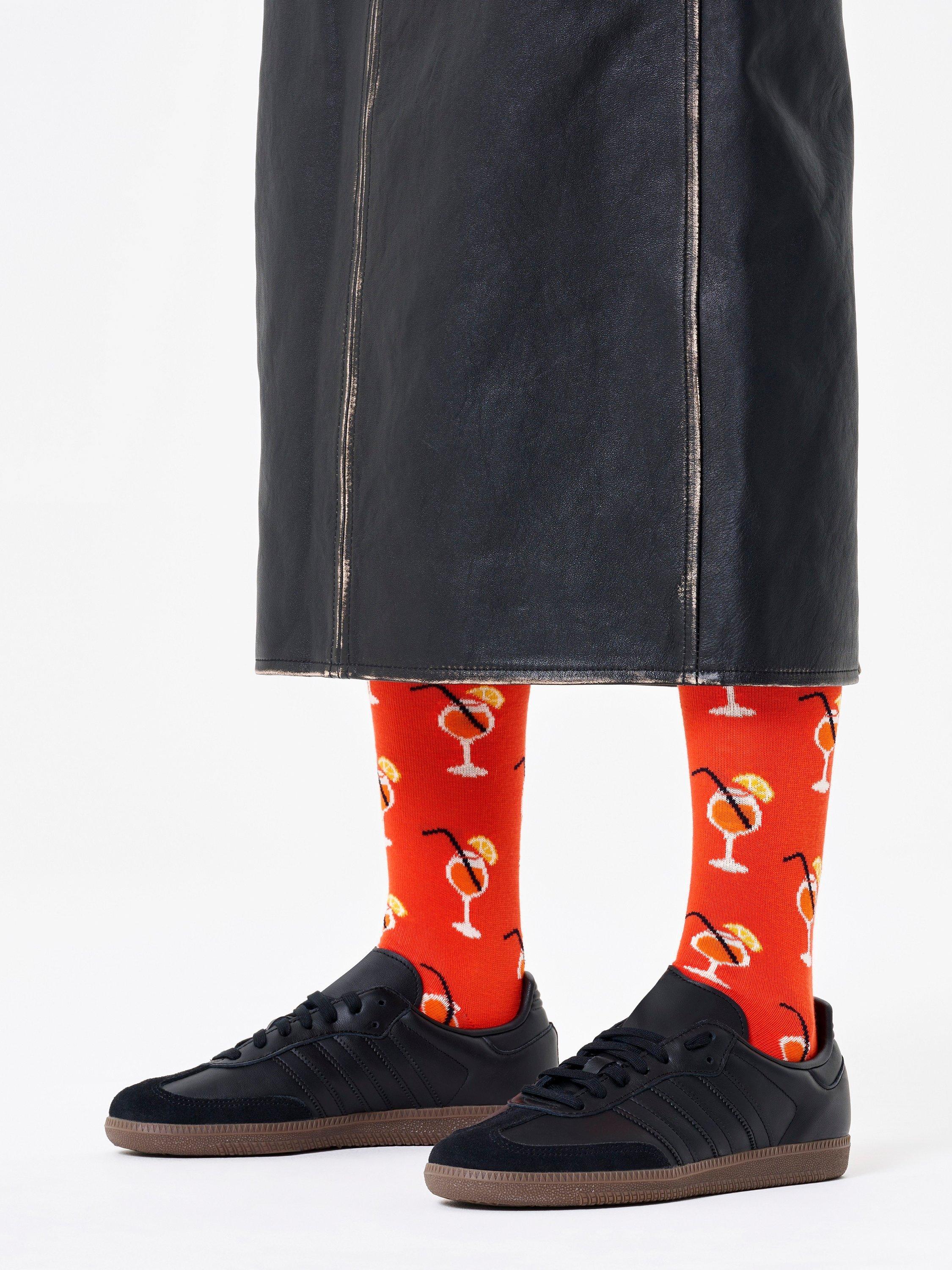 Happy Socks Spritzer orange socks one size, UK version