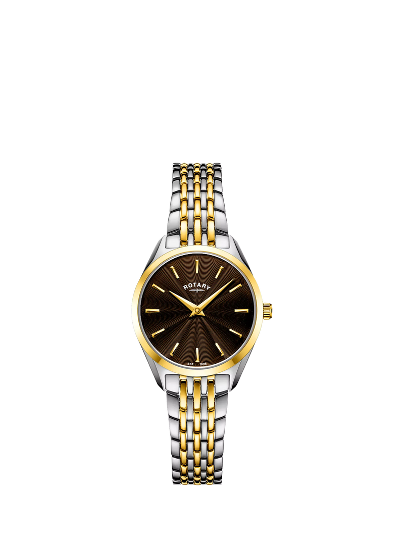 Rotary Ultra Slim women's watch 27mm brown dial (British brand)