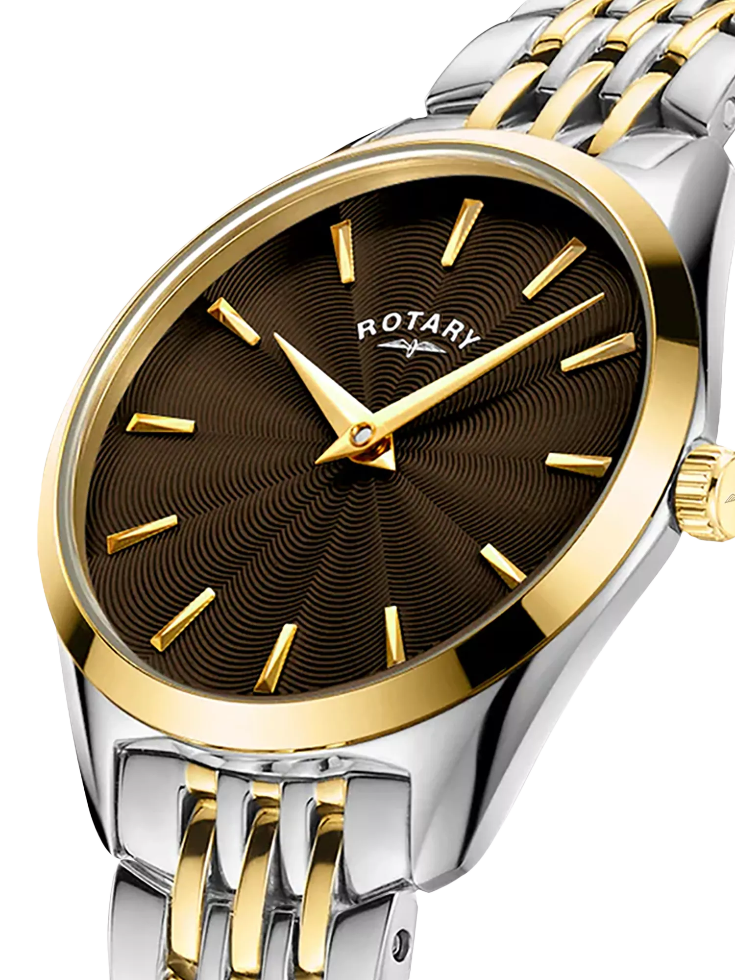 Rotary Ultra Slim women's watch 27mm brown dial (British brand)
