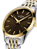 Rotary Ultra Slim women's watch 27mm brown dial (British brand)