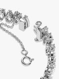 Swarovski pear cut crystal tennis bracelet silver - British product