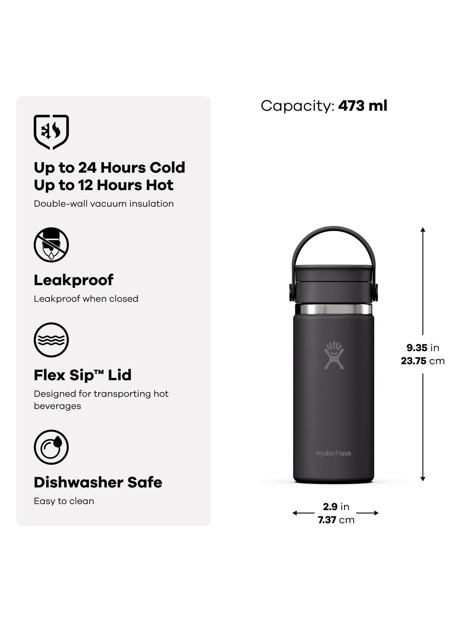 Hydro Flask Reisebecher 473ml (Britische Marke)