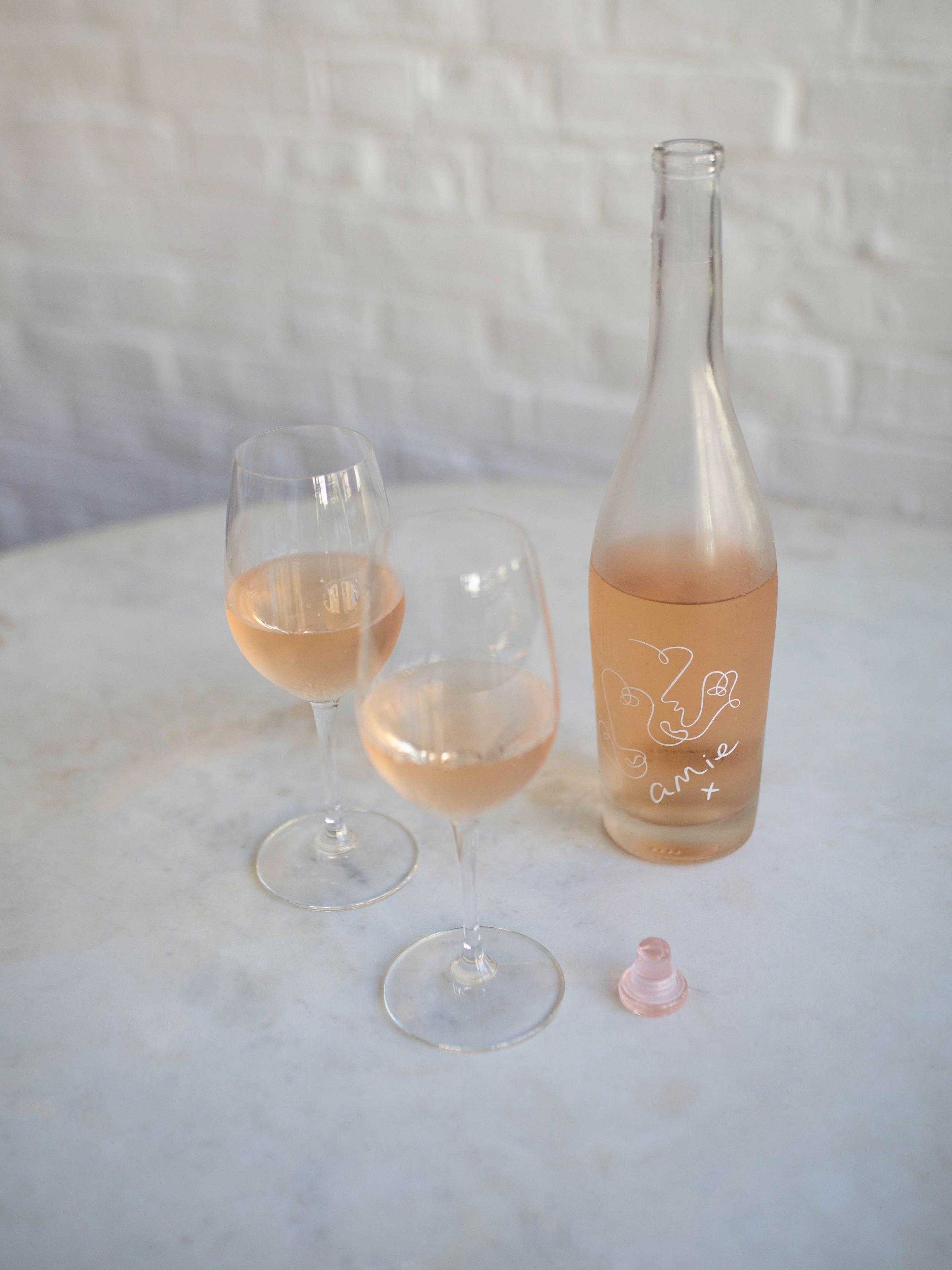 Amie organic rosé wine 75cl with UK delivery - British product