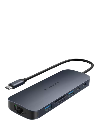 John Lewis Targus HyperDrive Next 11 Port USB-C Hub, 140W, Midnight Blue- Buy online at McGrocer