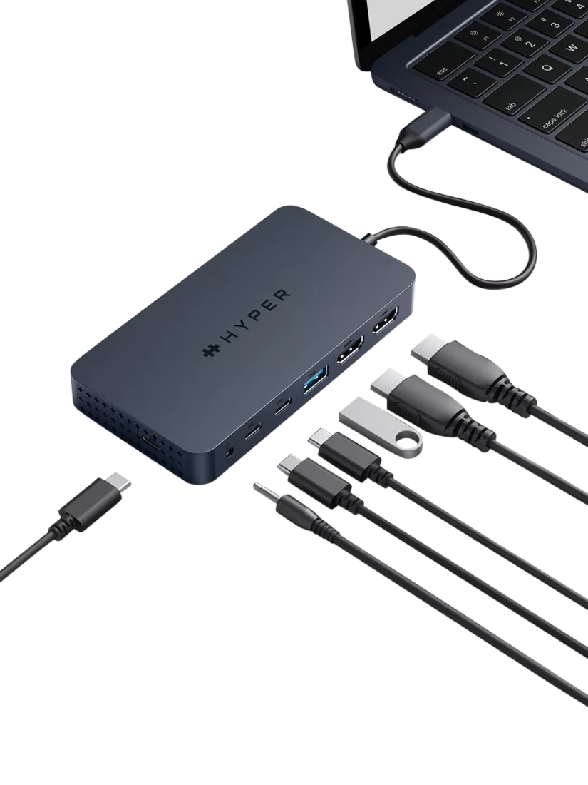 Targus HyperDrive Next Dual 4K HDMI 7-port USB-C hub, UK version