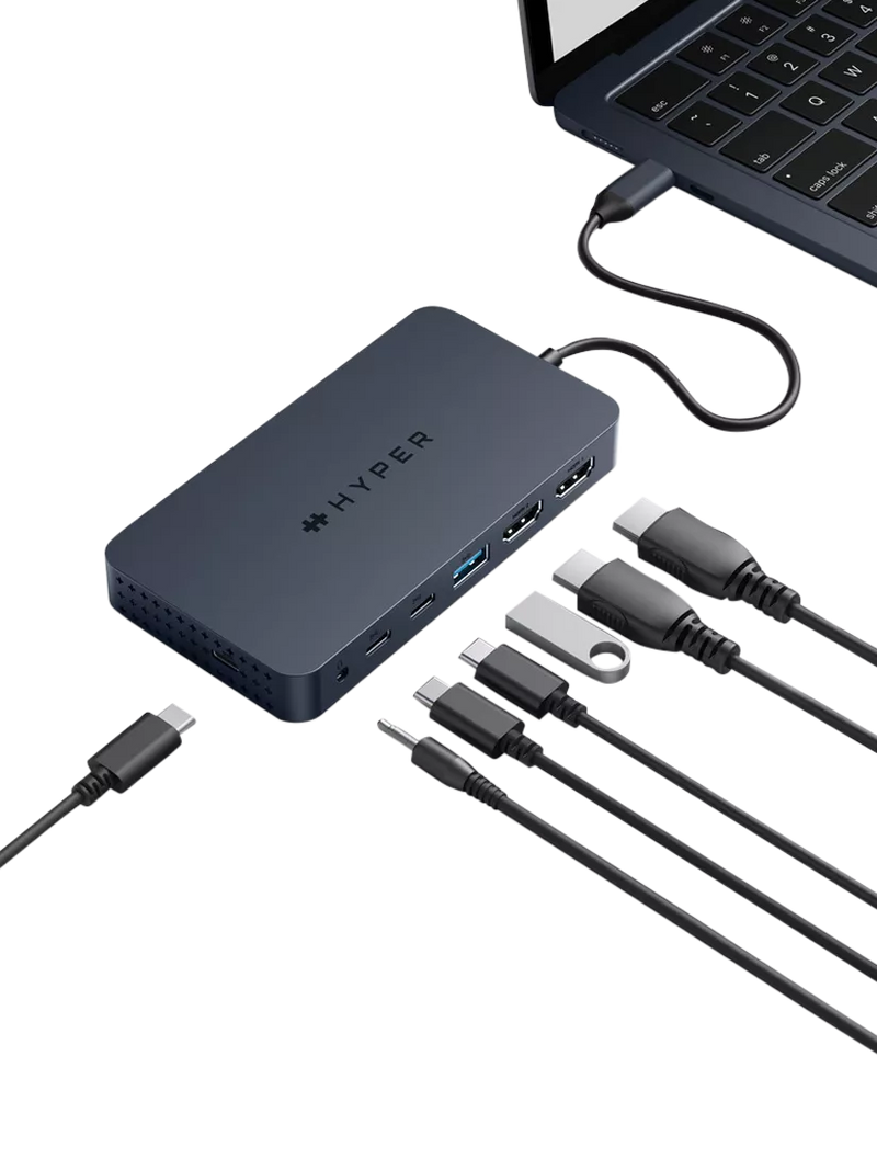 Targus HyperDrive Next Dual 4K HDMI 7-port USB-C hub, UK version