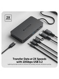 Targus HyperDrive Next Dual 4K HDMI 7-port USB-C hub, UK version