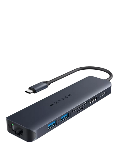 John Lewis Targus HyperDrive Next 7 USB-C Hub 100W Pass-Through Black- Buy online at McGrocer