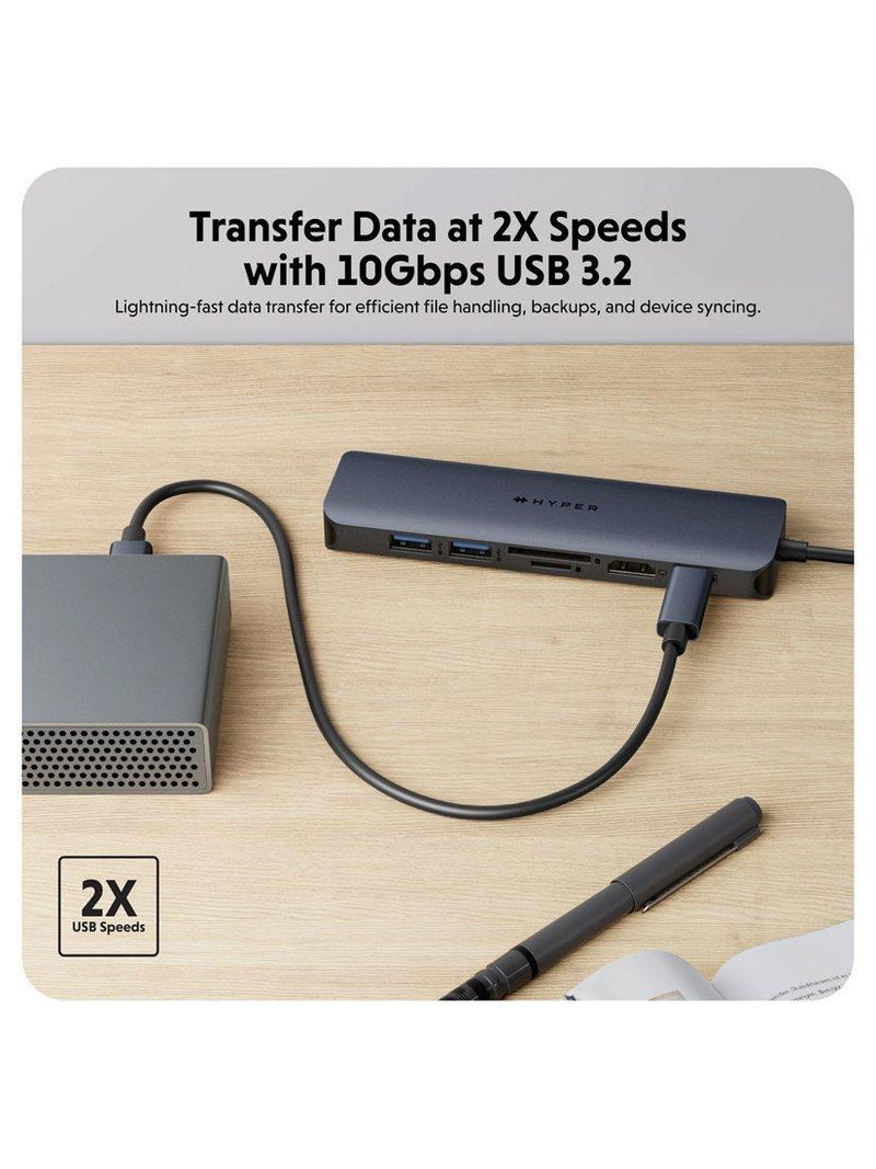 Targus HyperDrive Next 7 USB-C Hub with 7 ports, imported from the UK