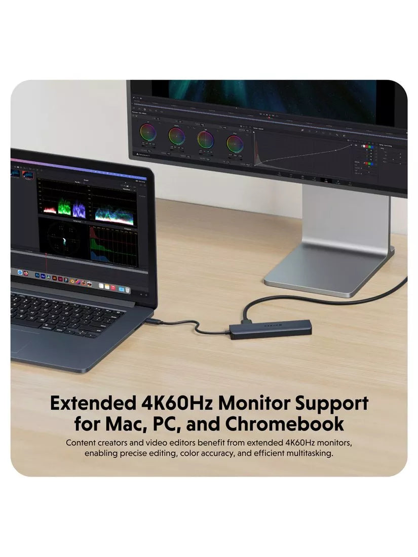 Targus HyperDrive Next 7 USB-C Hub with 7 ports, imported from the UK