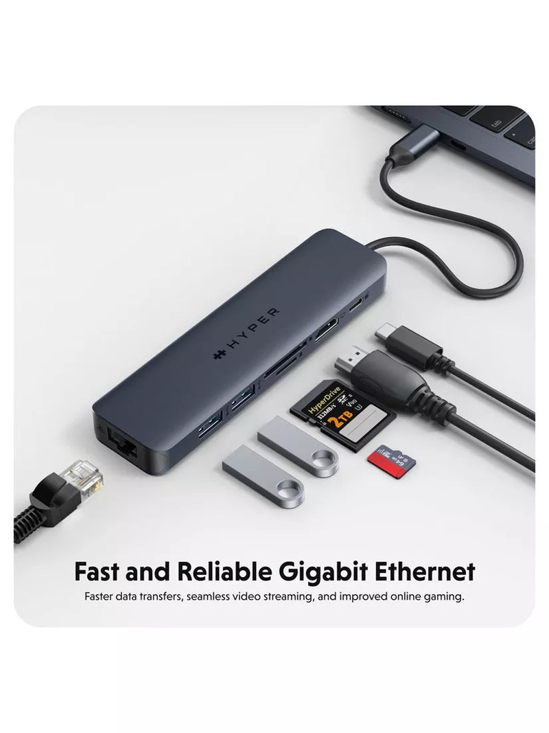 Targus HyperDrive Next 7 USB-C Hub with 7 ports, imported from the UK