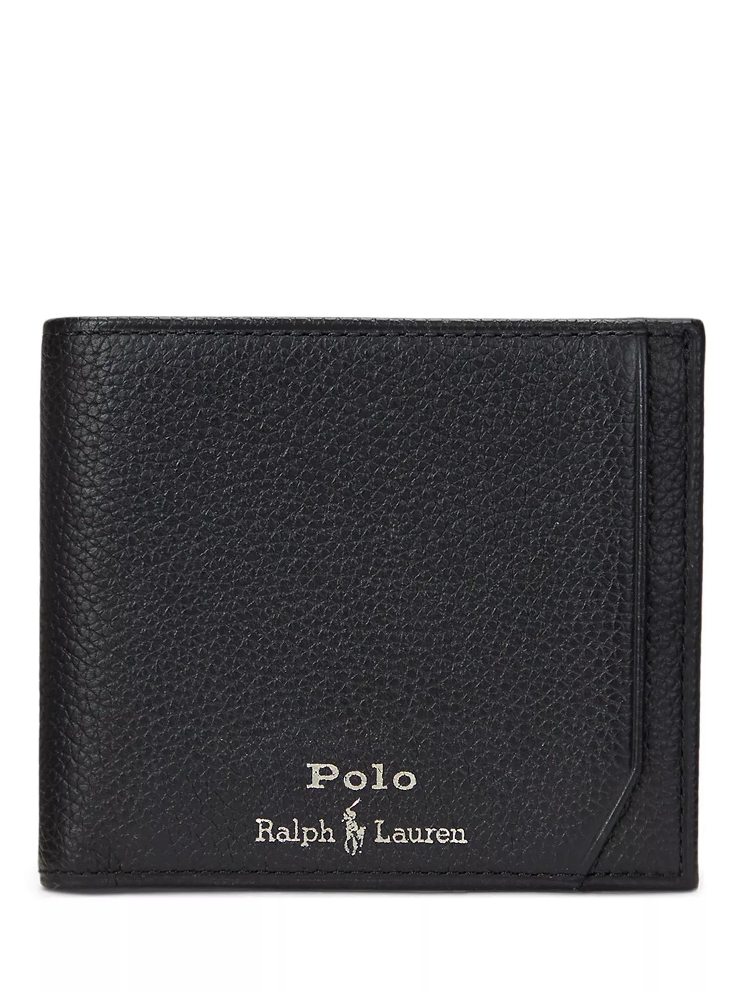 Ralph Lauren black leather wallet with foil logo (British brand)